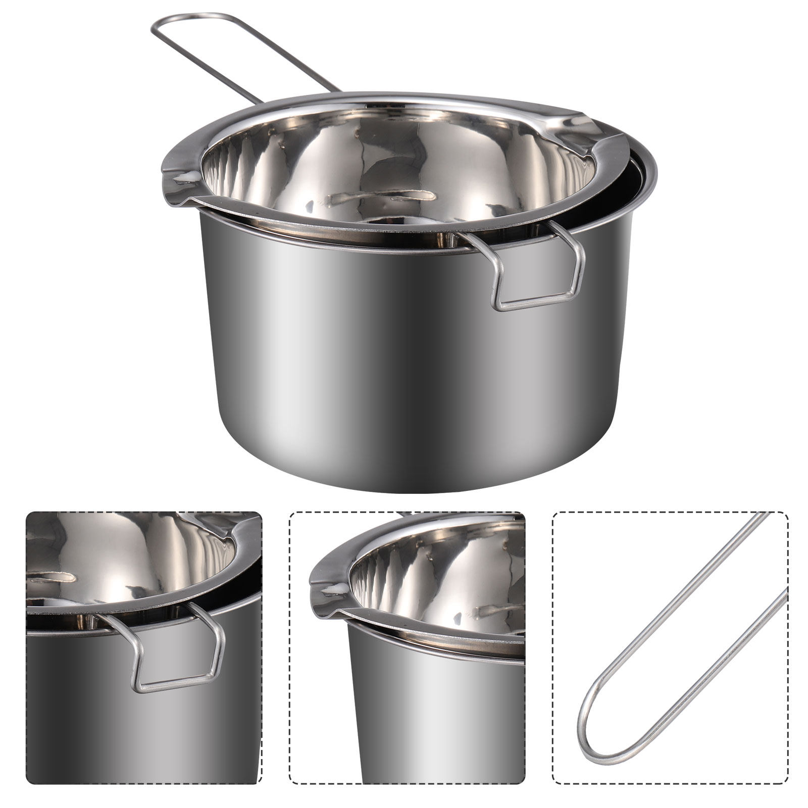 Wax Melting Pot - 1Set Dubbele Ketelpan Hoge Kwaliteit RVS