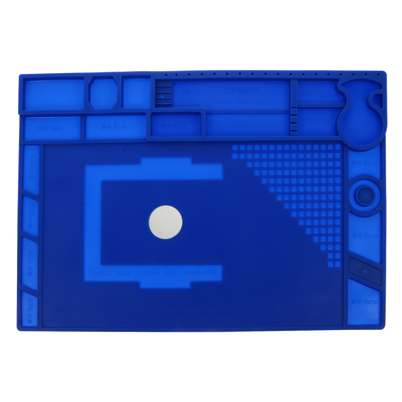 Heat Resistant Mat - Grote siliconen reparatiemat voor elektronica, magnetisch,