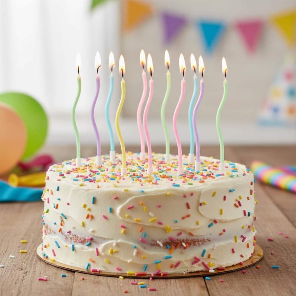 Regenboogspiraal verjaardagska - Candle Supplies In recensie en prijs