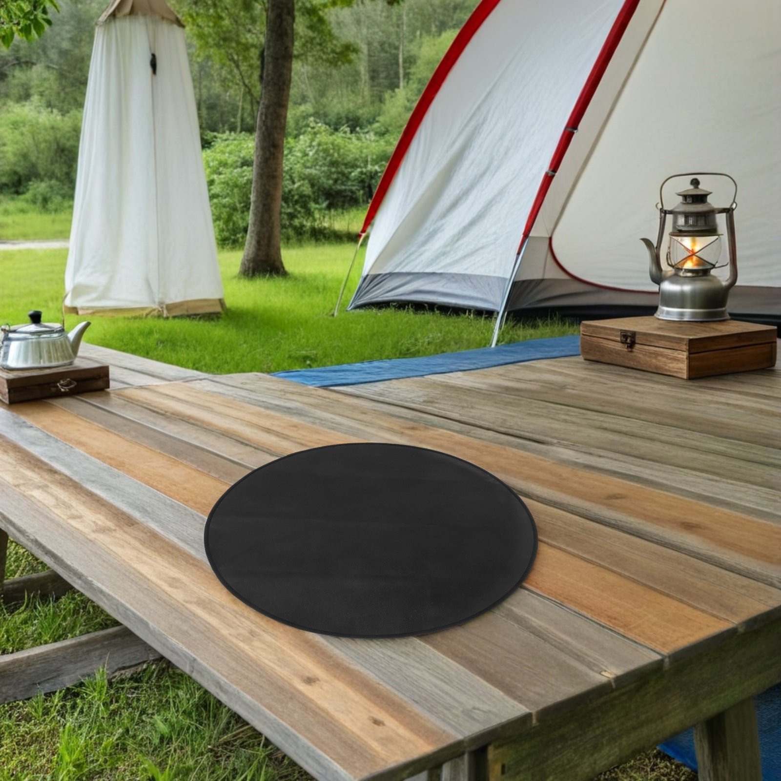 Ronde brandwerende BBQ-mat 24  - Heat Resistant Mat recensie en prijs