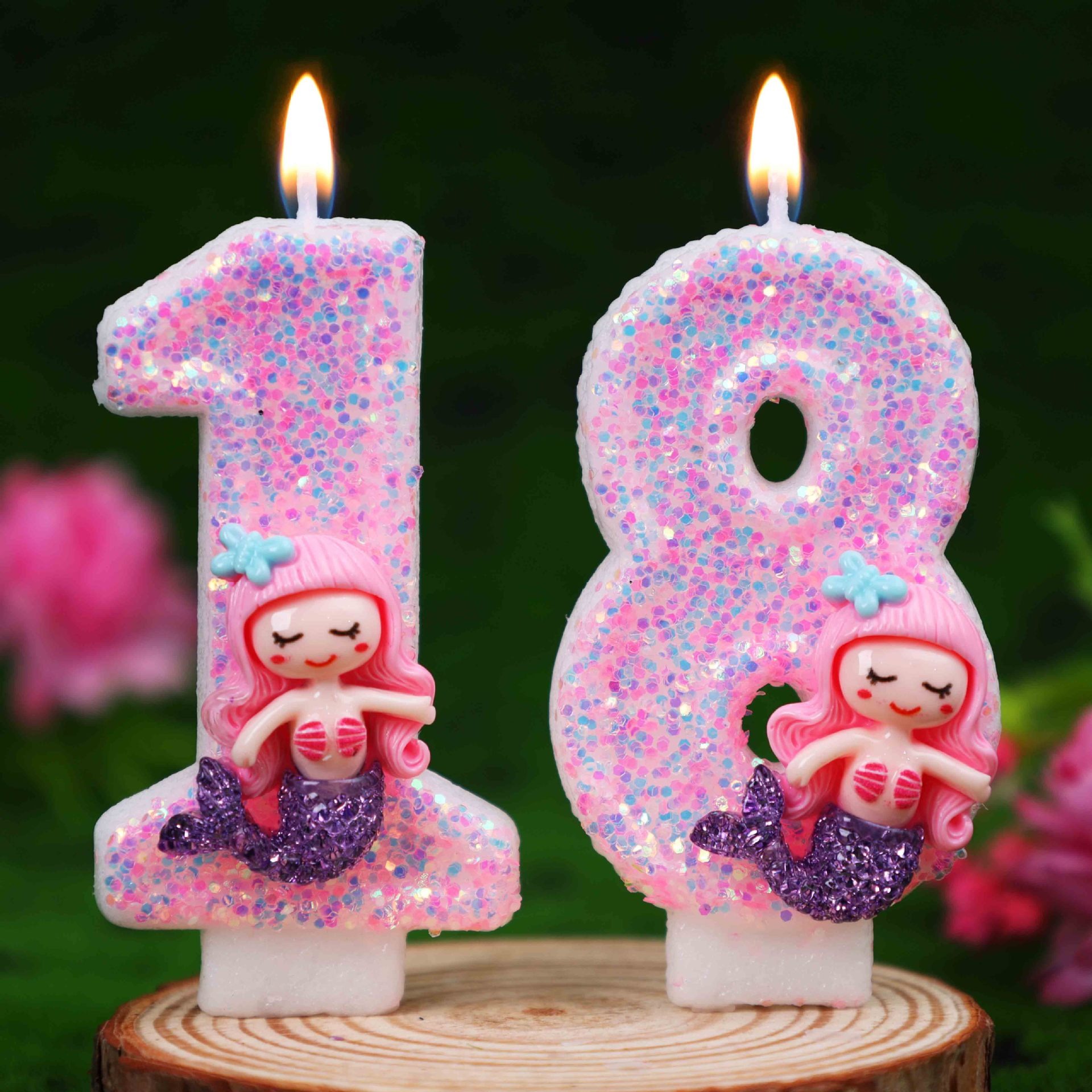 Creatieve roze zeemeermin 0-9  - Candle Supplies In recensie en prijs