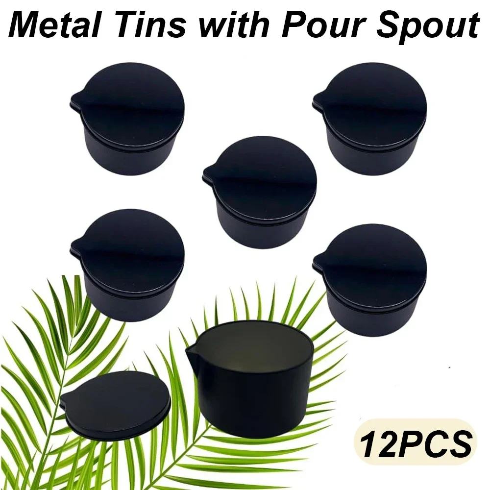 12 Stuks Zilver Zwart Metalen  - Black Tin Candle recensie en prijs